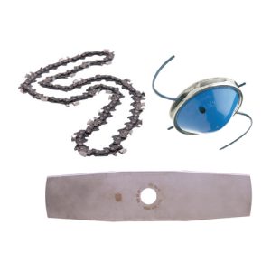 Accesorios de corte: cadenas, espadas, cabezales, nylon y cuchillas