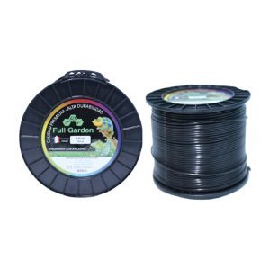 Nylon para desbrozadora Full Garden 3.30 mm x 233 m – redondo negro