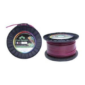 Nylon para desbrozadora Full Garden 3.30 mm x 81 m – cuadrado vino